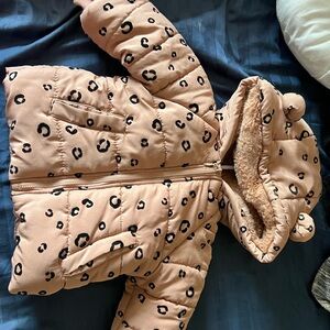 Tahari Brown Faux Fur Jacket